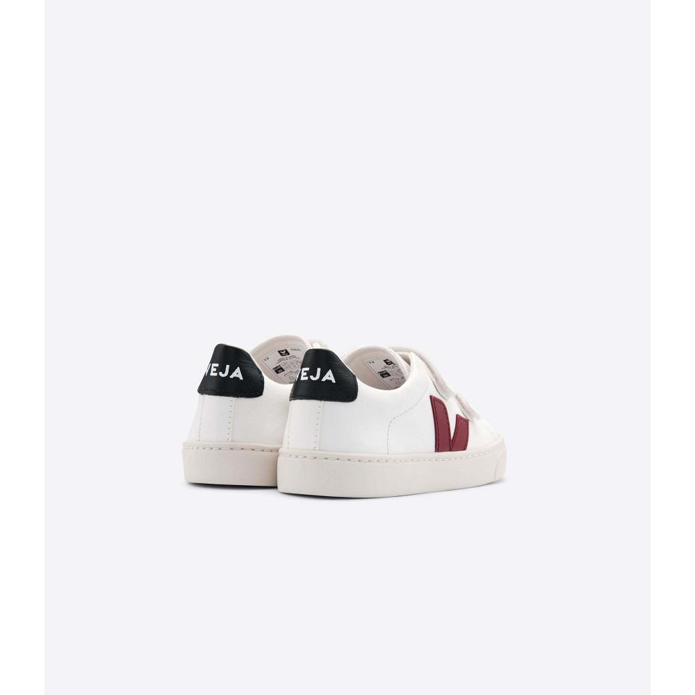 White/Black/Red Kids' Veja ESPLAR CHROMEFREE Shoes | AU 727FDN